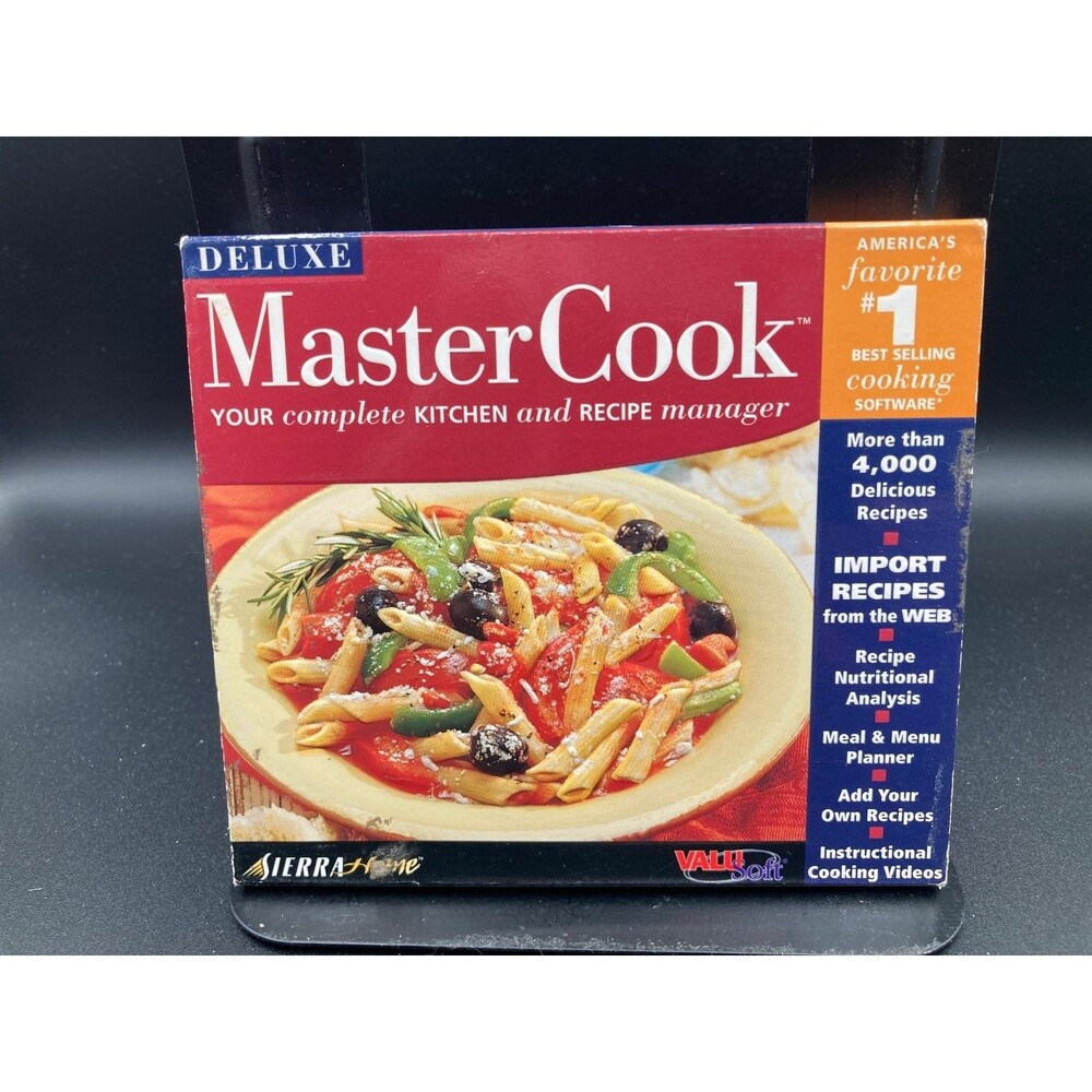 MasterCook Deluxe CD 2002 Cooking Software Sierra Home ValuSoft